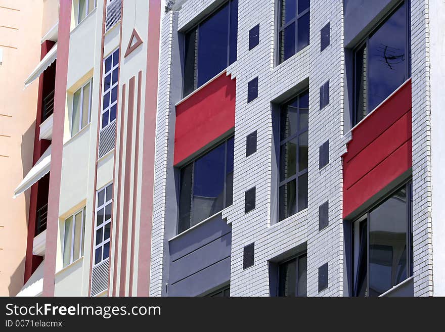 Colorful building details