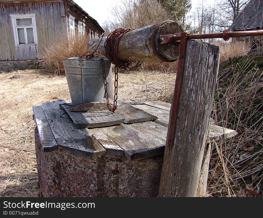 Wooden well