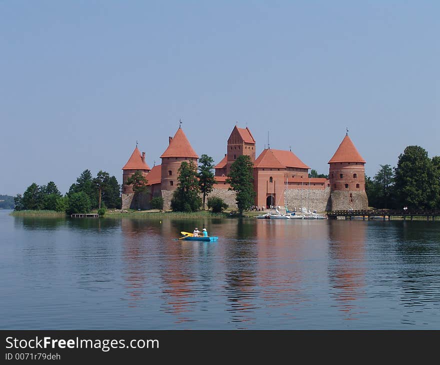 Castle near lake