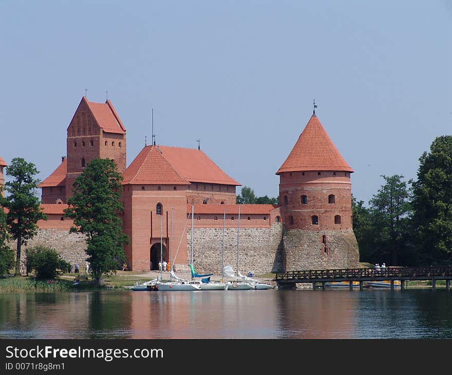 Castle near lake