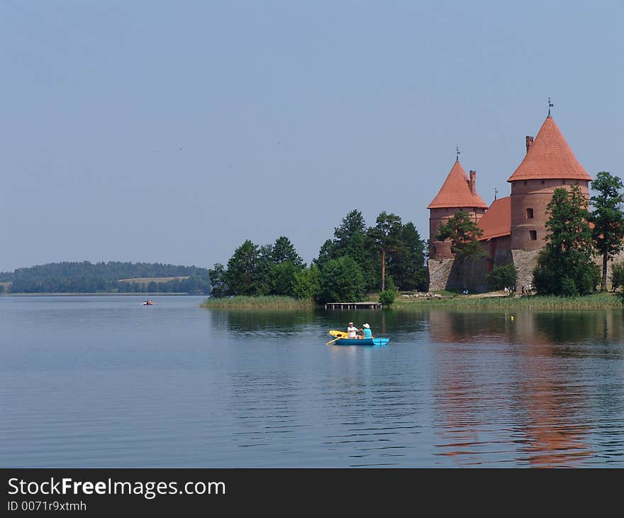 Castle near lake