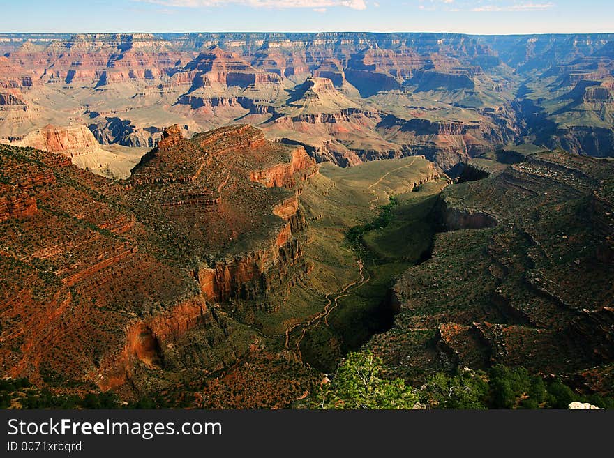 Scenic view of Grand Canyon landscape