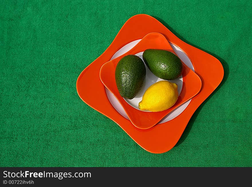 Fruits on plate