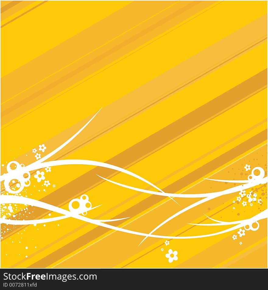 Yellow background illustration