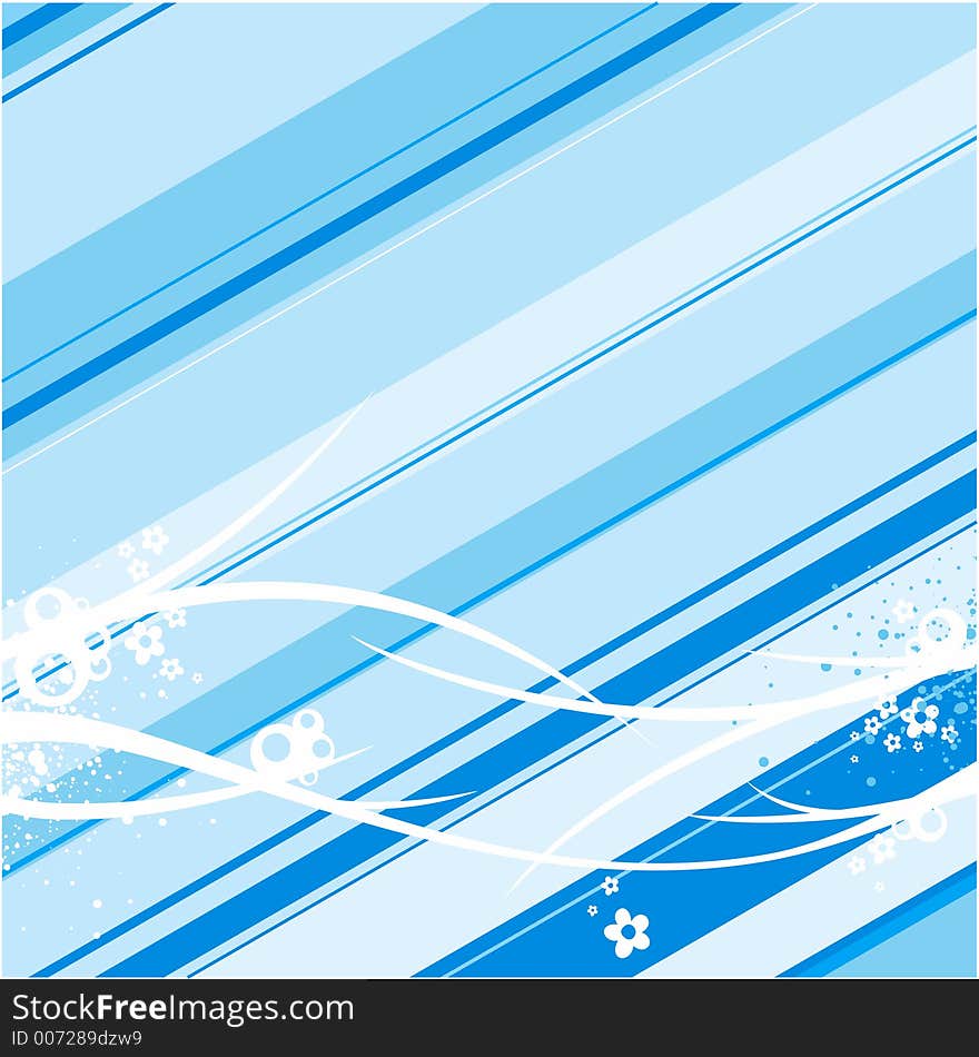 Blue background illustration