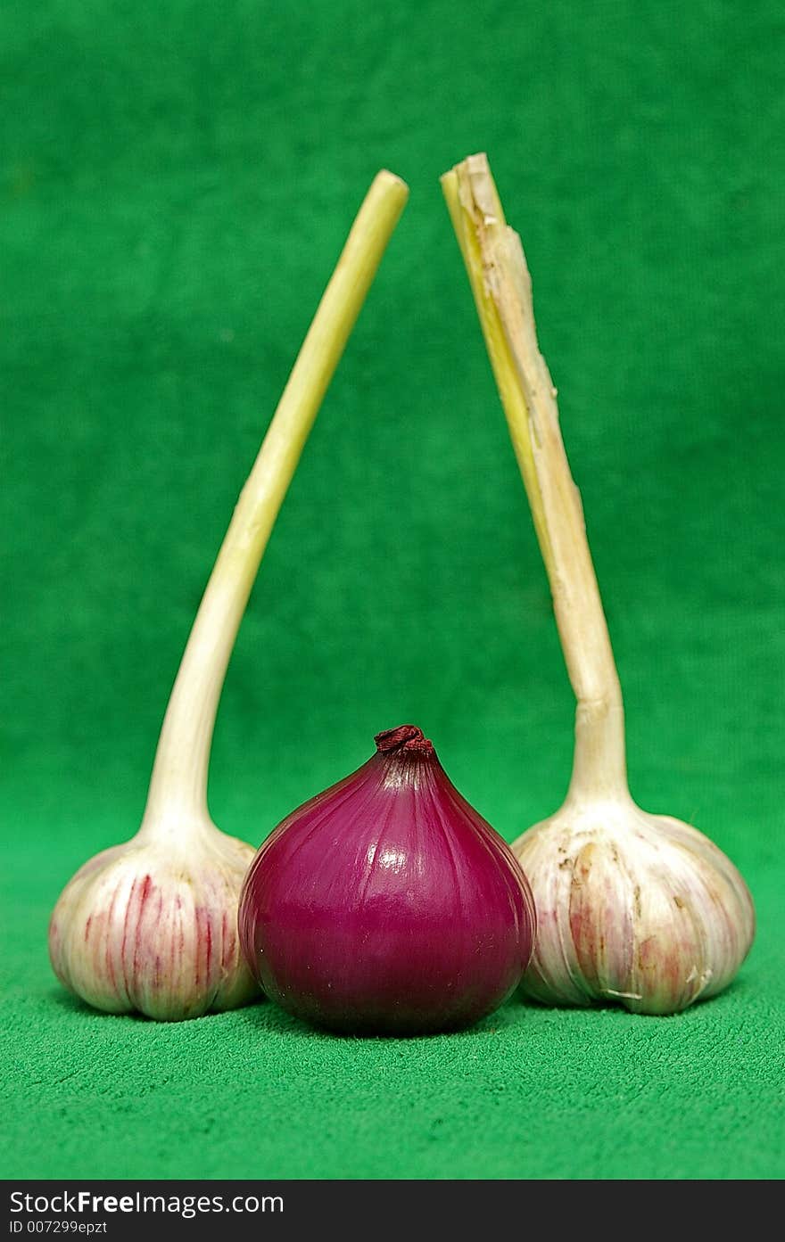 Garlic an red onion