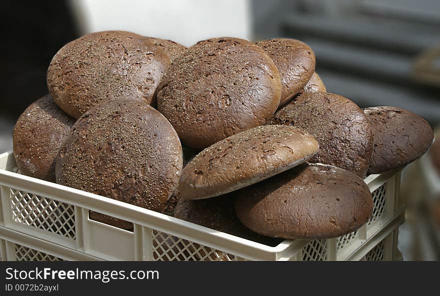 Brot. With clipping path