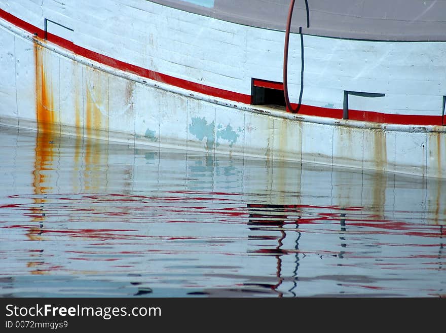 Fishing boat reflexions in denmark. Fishing boat reflexions in denmark