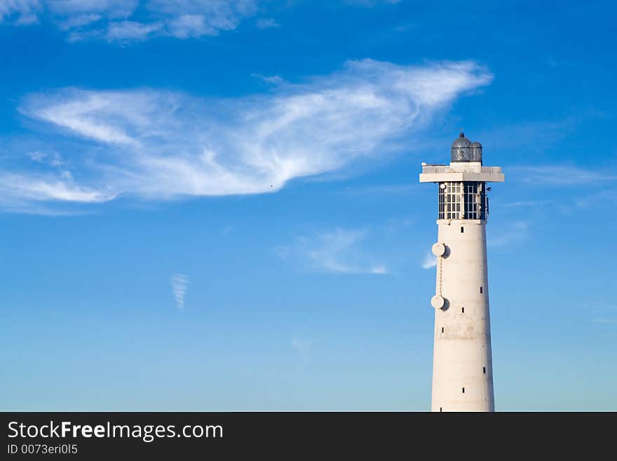 Jandia beach beacon, Spain. Jandia beach beacon, Spain