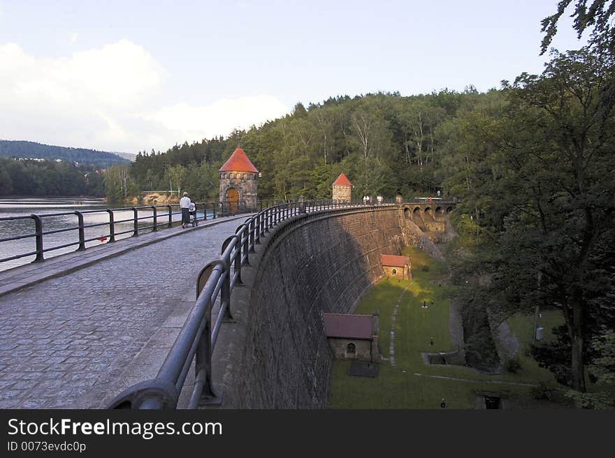 Harcov dam. Liberec, Czech Republic