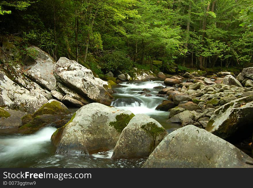 Cool off in some ice cold Smoky mountian water. Cool off in some ice cold Smoky mountian water.