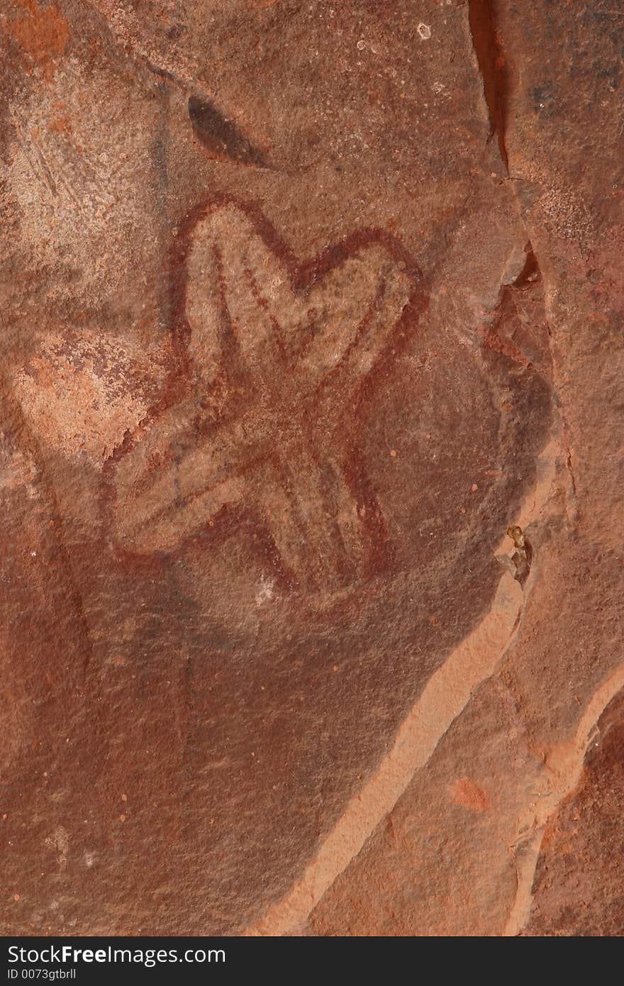 Petroglyph at the Palatki site in the Coconino National Forest. Petroglyph at the Palatki site in the Coconino National Forest