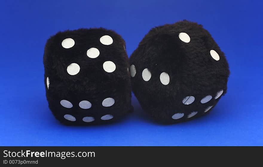 Isolated fur dice