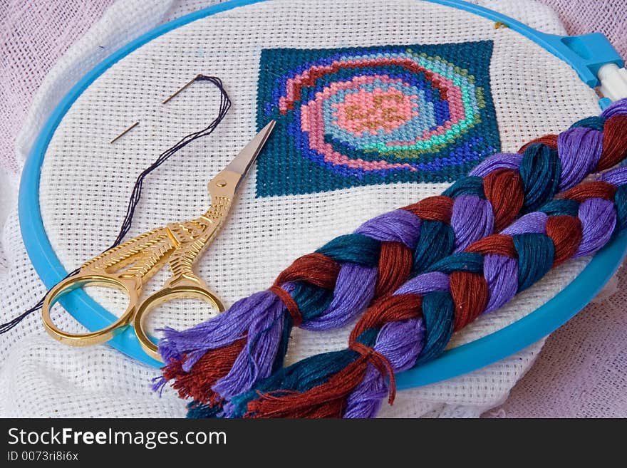 A photo of an embroidery