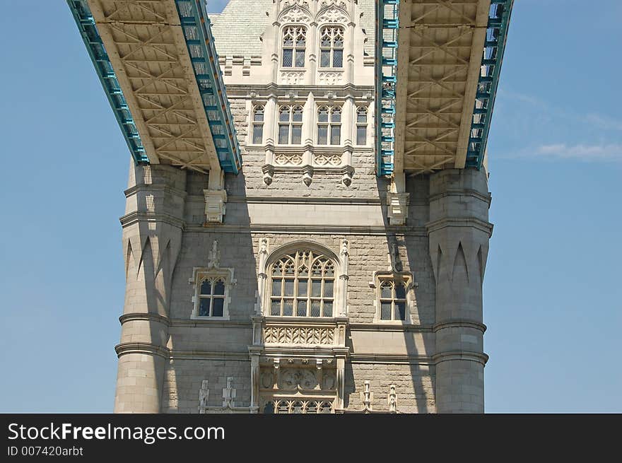 Underneath Tower Bridge