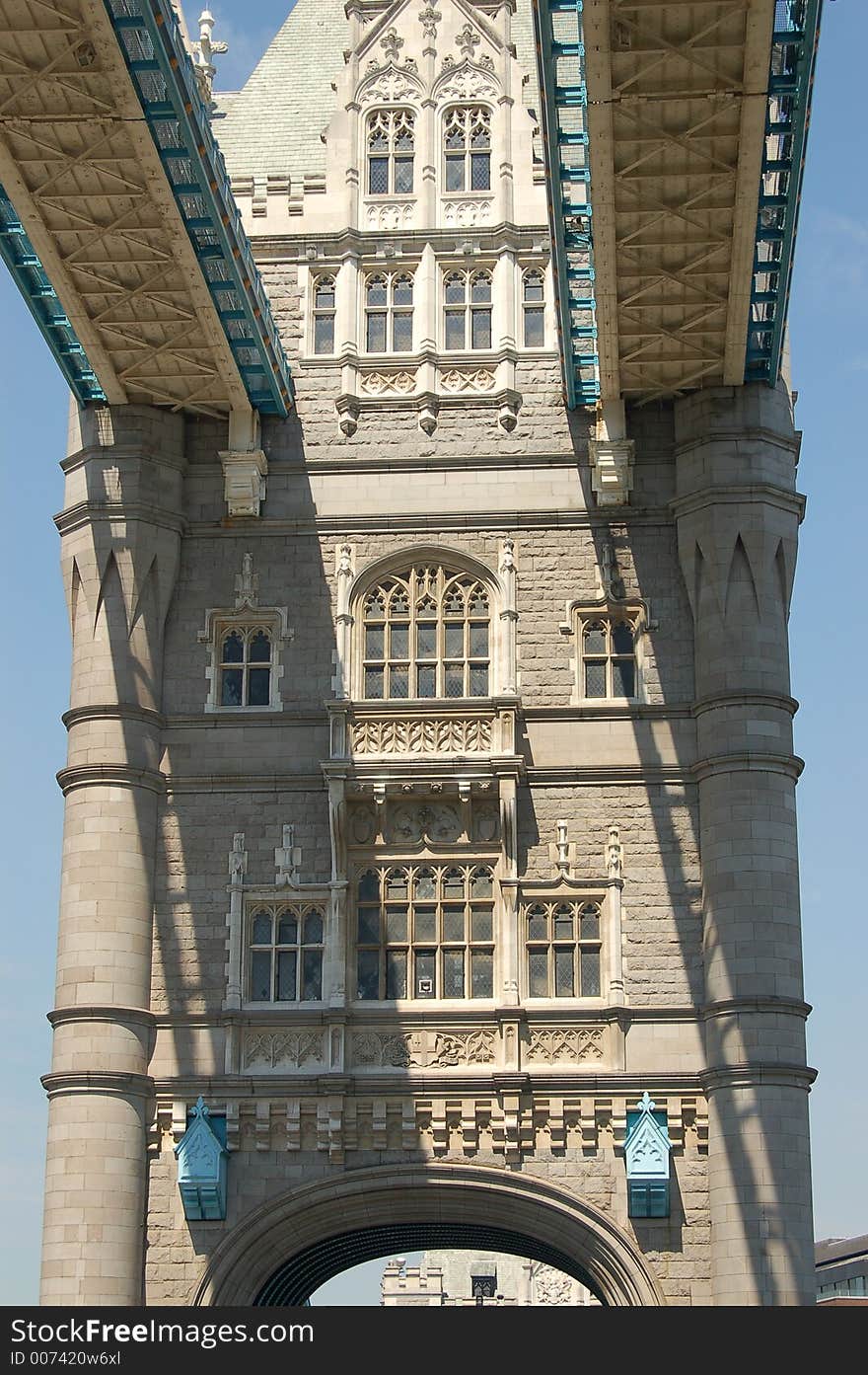 Underneath Tower Bridge