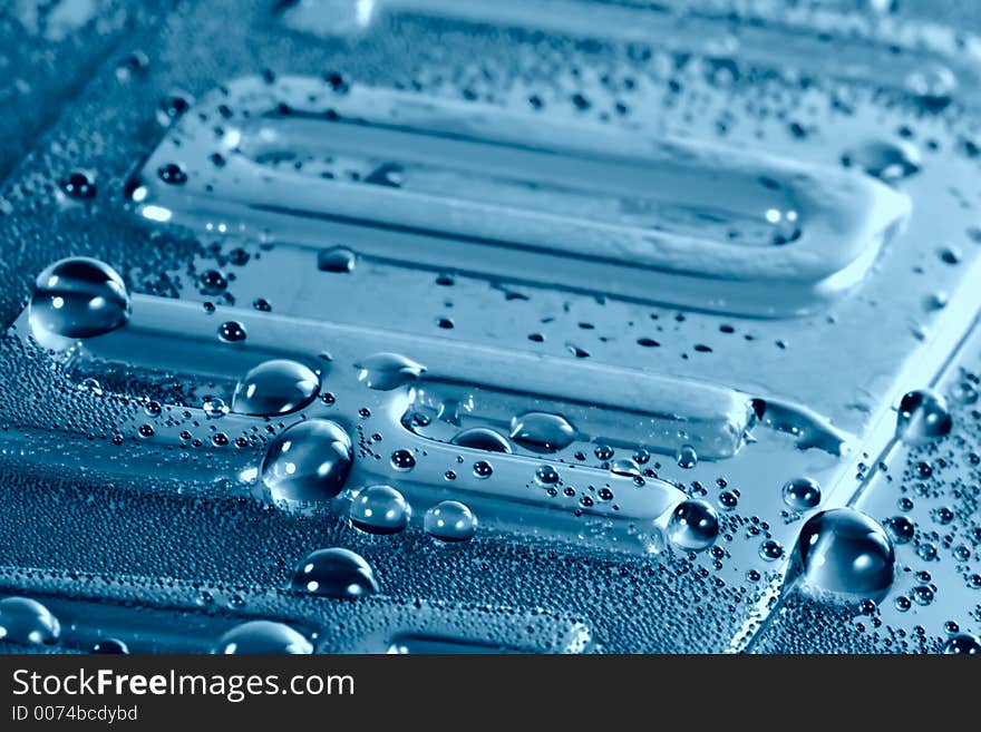 Water drops background