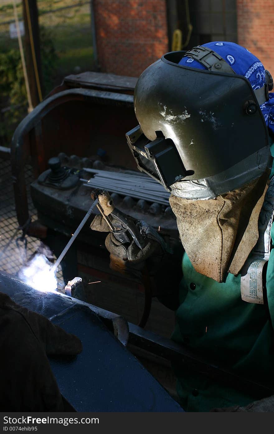 Welder working. Welder working