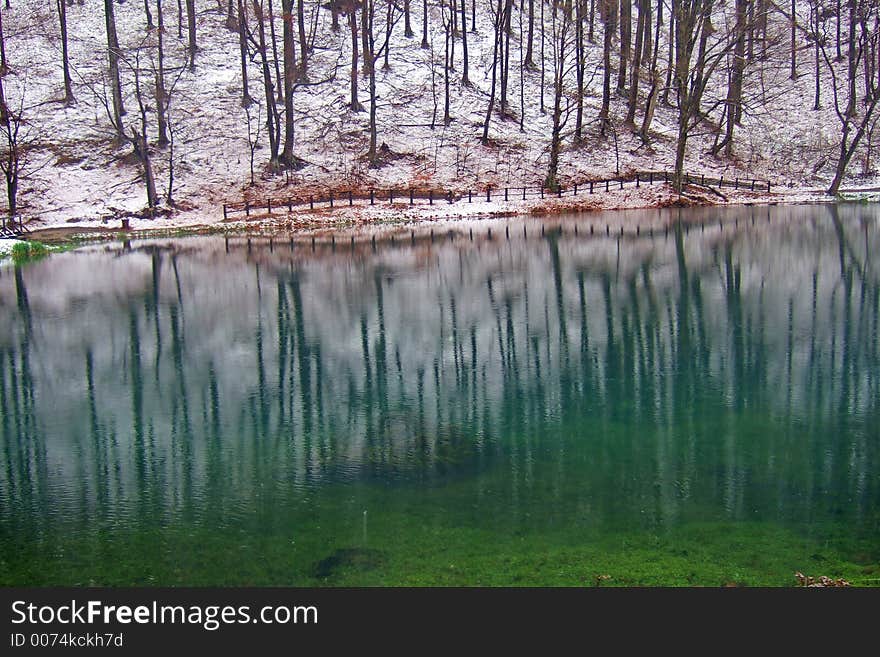 Lake in winter