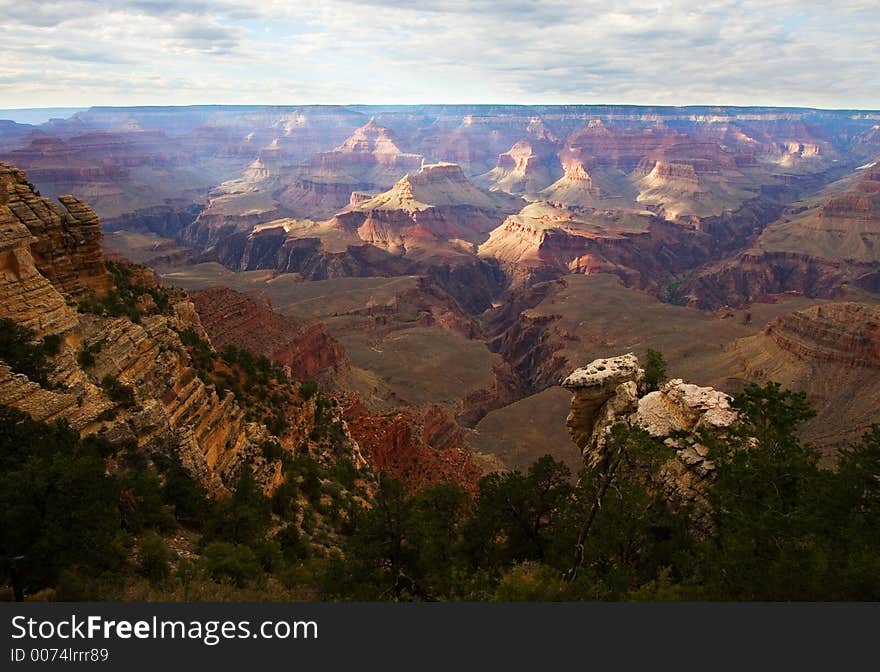 Scenic view of Grand Canyon landscape