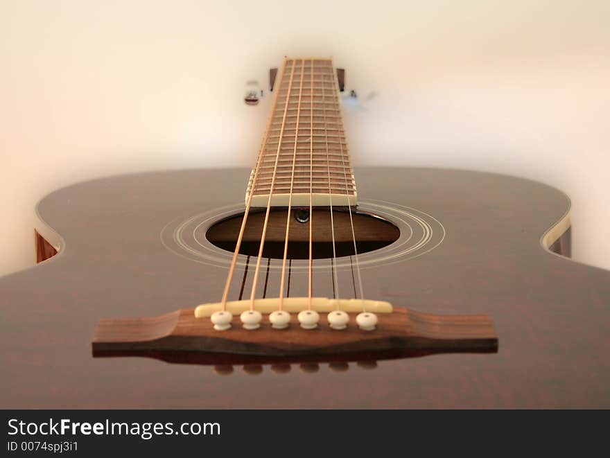 Guitar with fuzzy background to give the floating effect. Guitar with fuzzy background to give the floating effect.