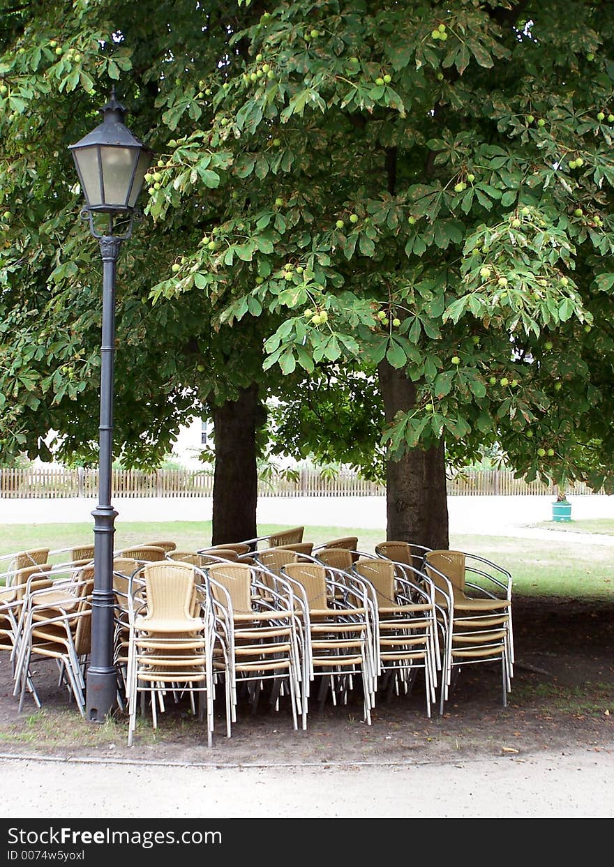 Chairs In The Shade