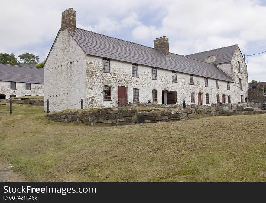 18th Century Ironworkers Cottages as they are today.