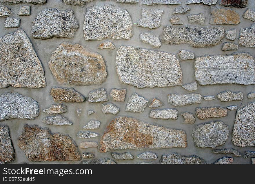 Wall of stones. Wall of stones