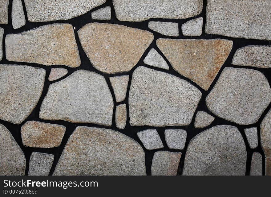 Wall of stones. Wall of stones