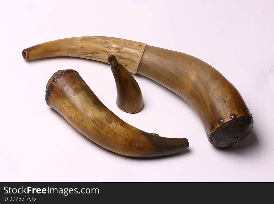 Powder Horns for Black Powder and Percussion Caps