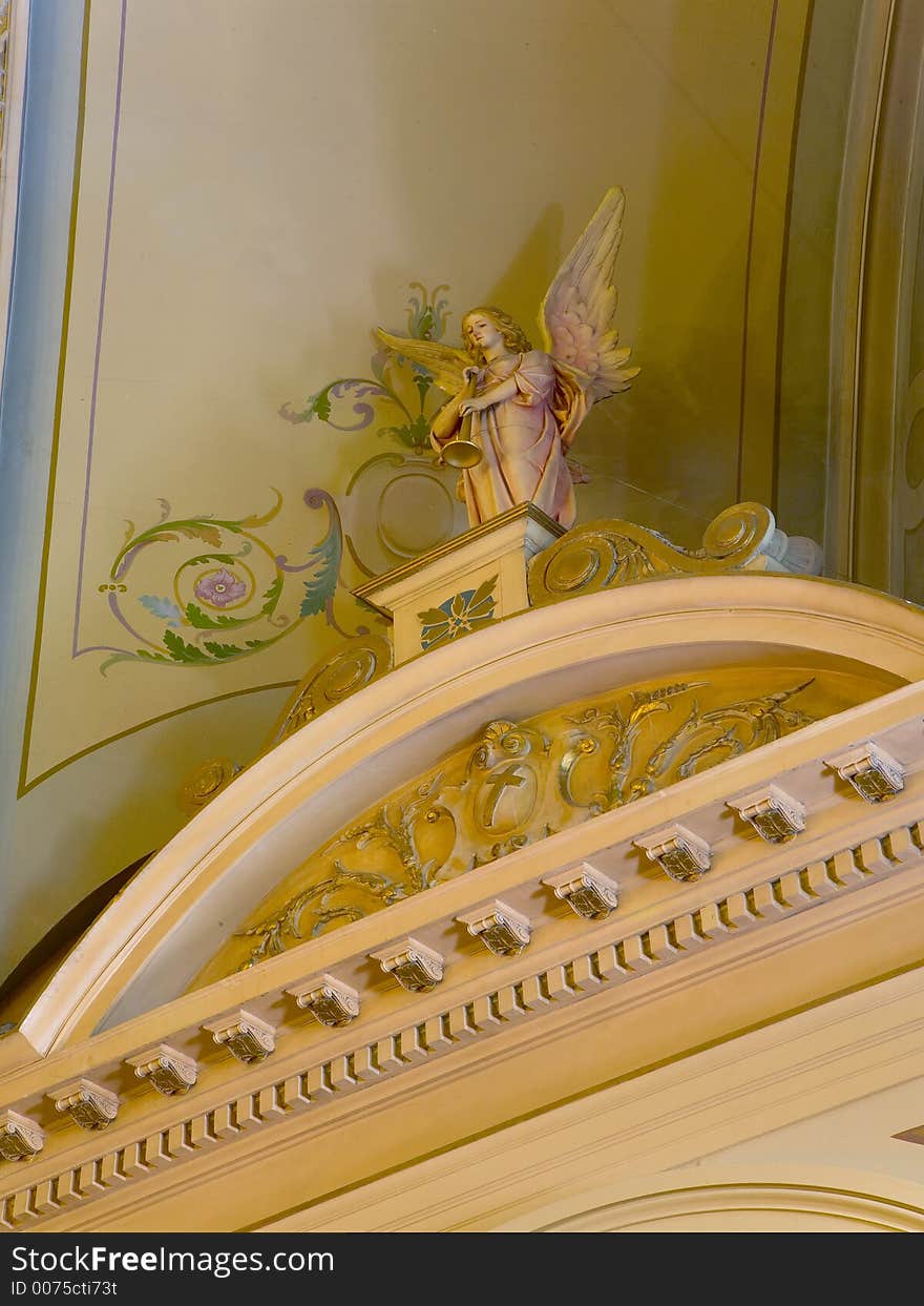 Angel located inside all Saints Catholic Church in Castro Valley, CA. Angel located inside all Saints Catholic Church in Castro Valley, CA.