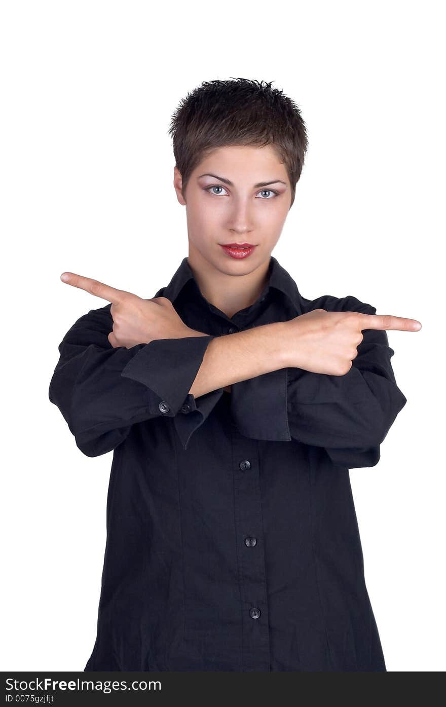 Young beautiful businesswoman posing for portrait