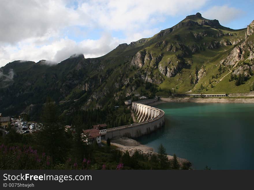 Dam in the mountains