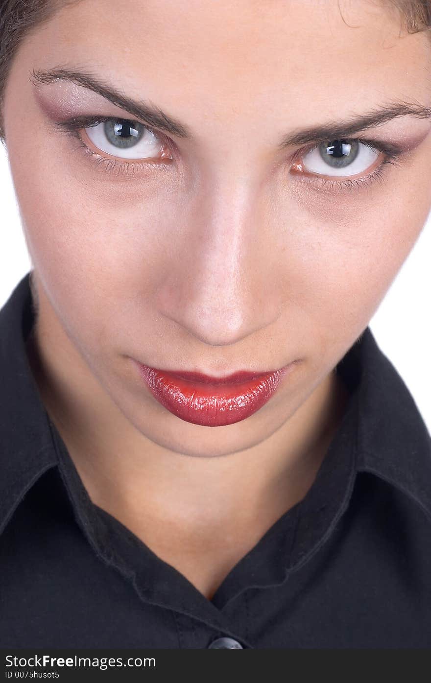 Young beautiful businesswoman posing for portrait