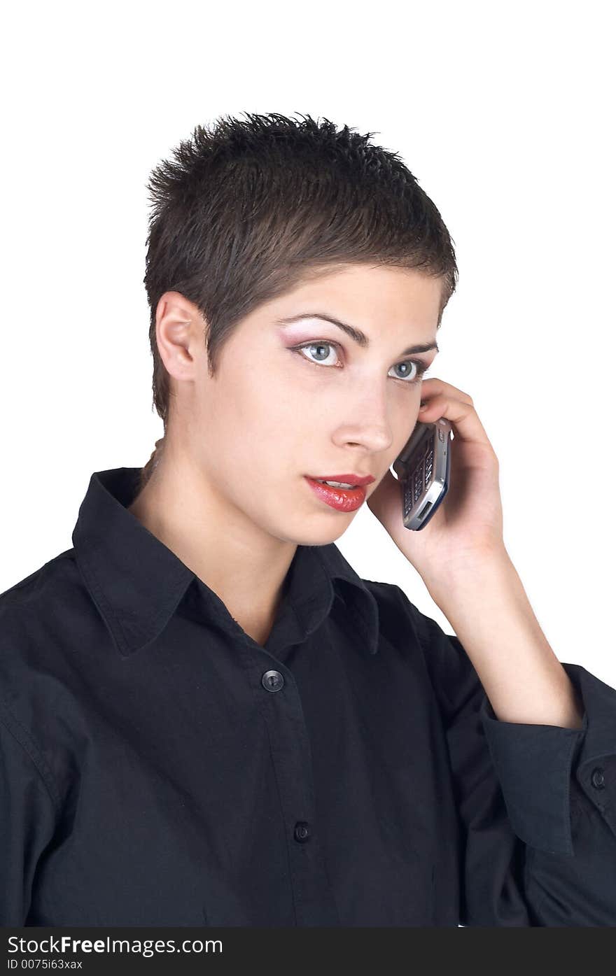 Young beautiful businesswoman posing for portrait