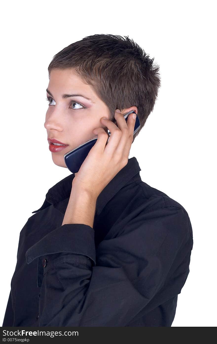 Young beautiful businesswoman posing for portrait