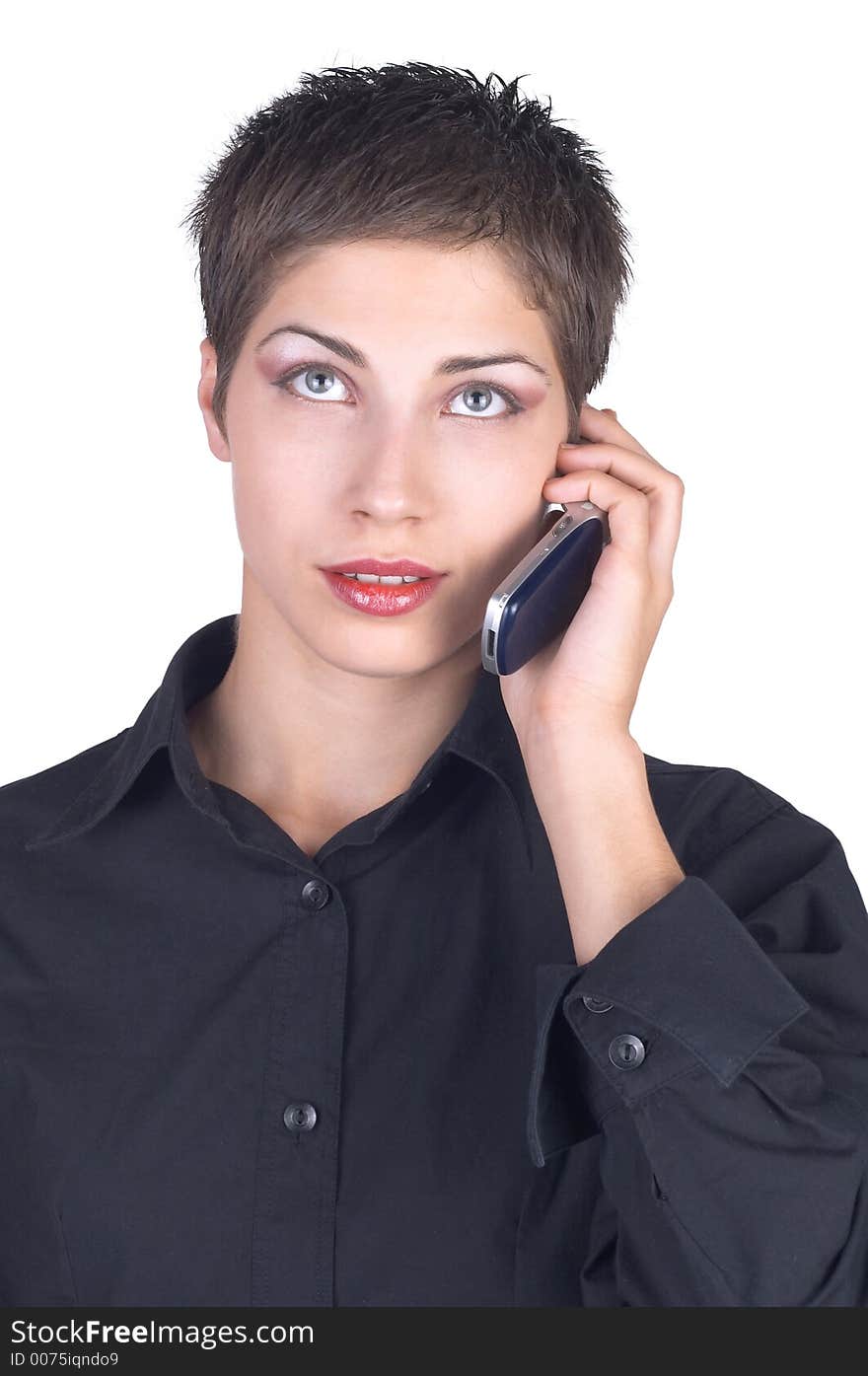 Young beautiful businesswoman posing for portrait