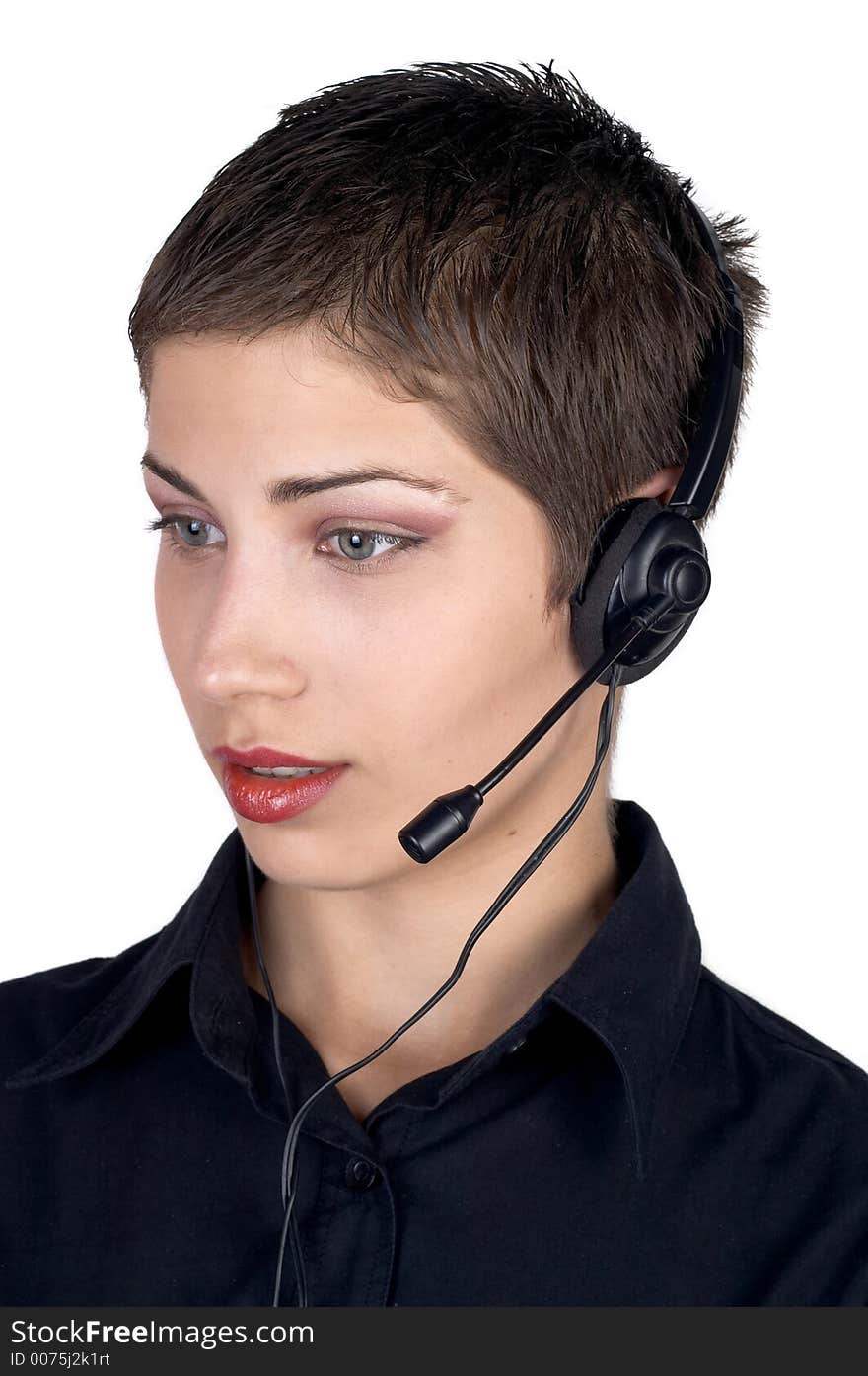 Young beautiful businesswoman posing for portrait