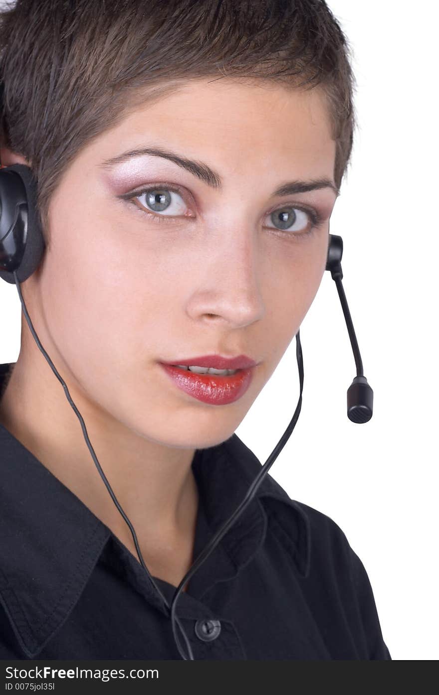 Young beautiful businesswoman posing for portrait