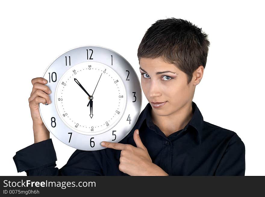 Young beautiful businesswoman posing for portrait