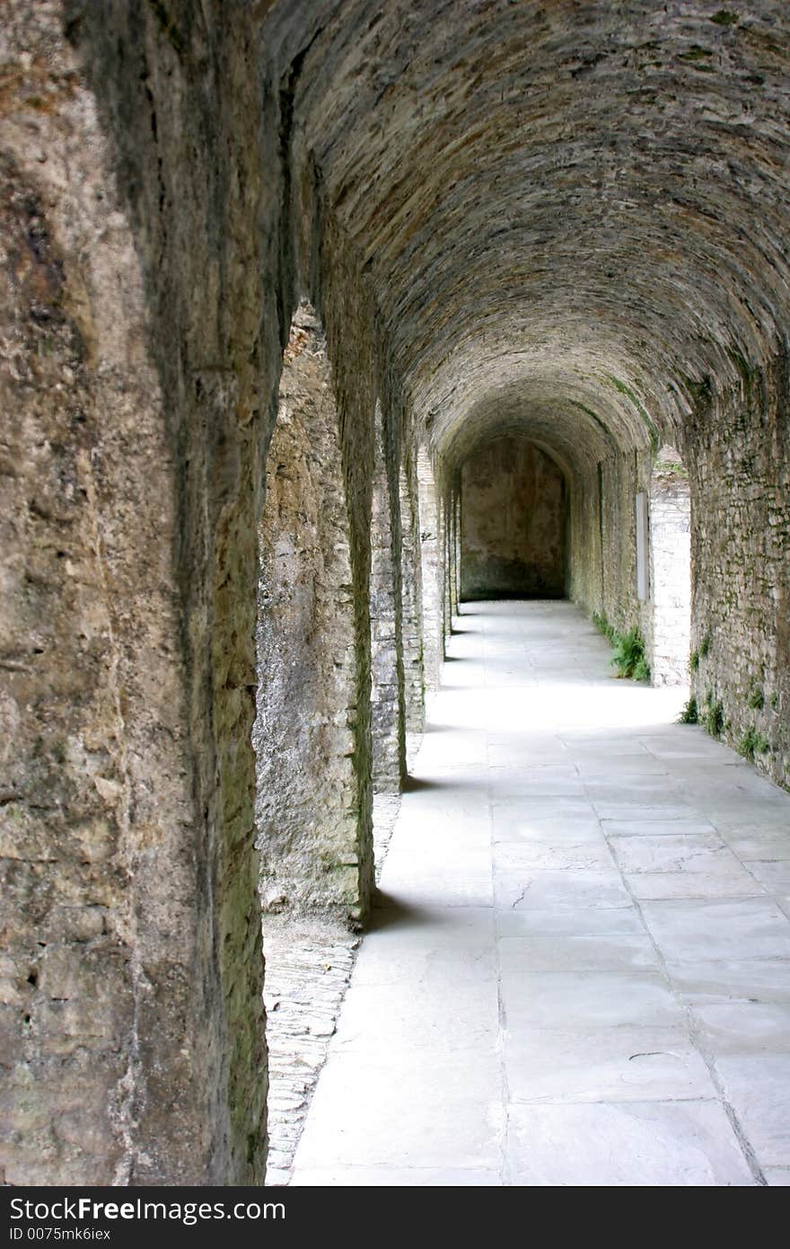 Arches supporting a garden walkway. Arches supporting a garden walkway