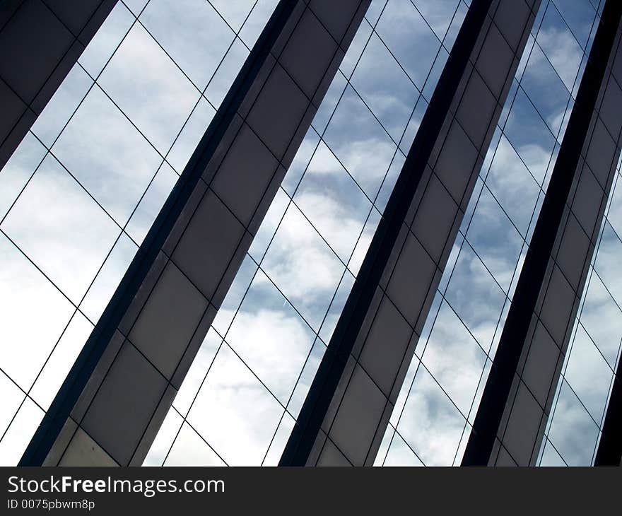 Detail of a modern building. Detail of a modern building