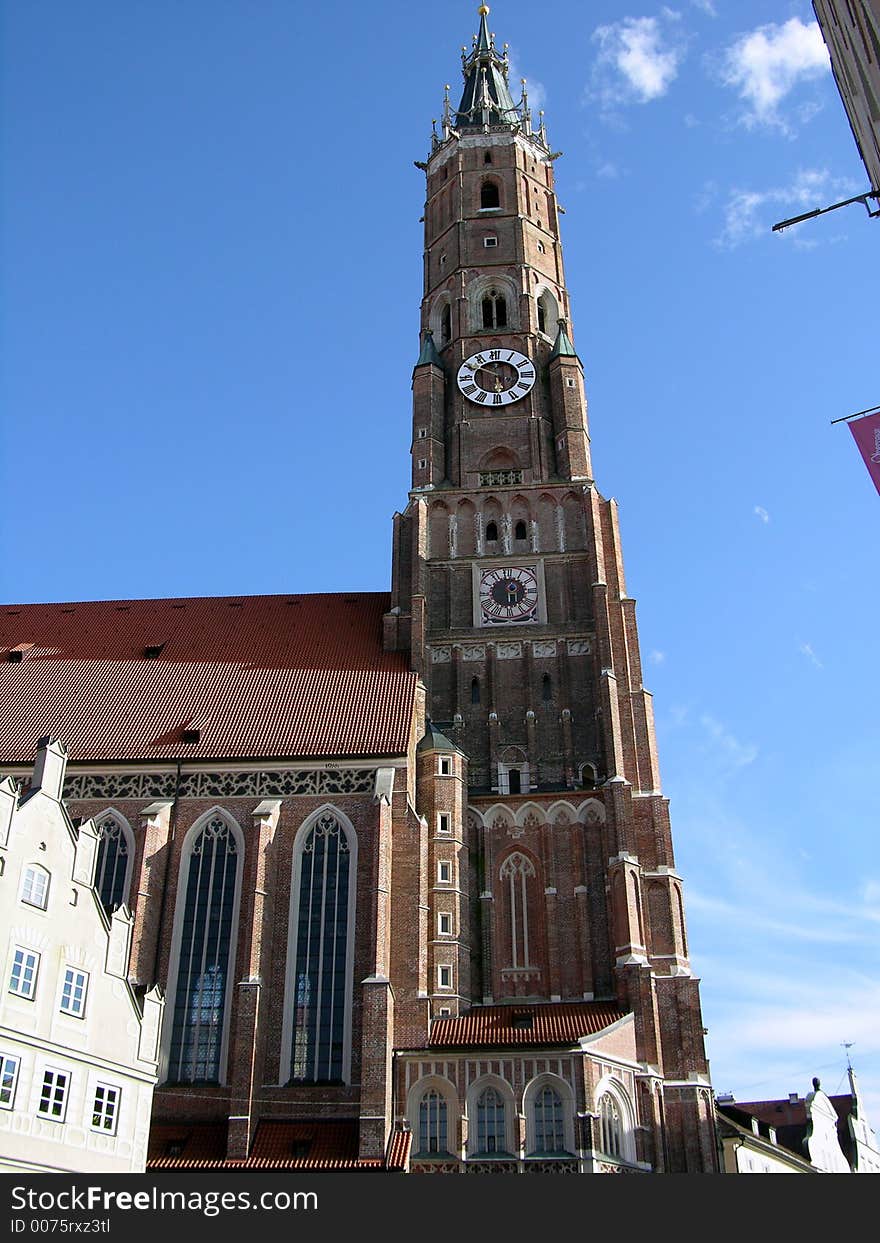 St. Martin Church in Landshut a town in bavaria.