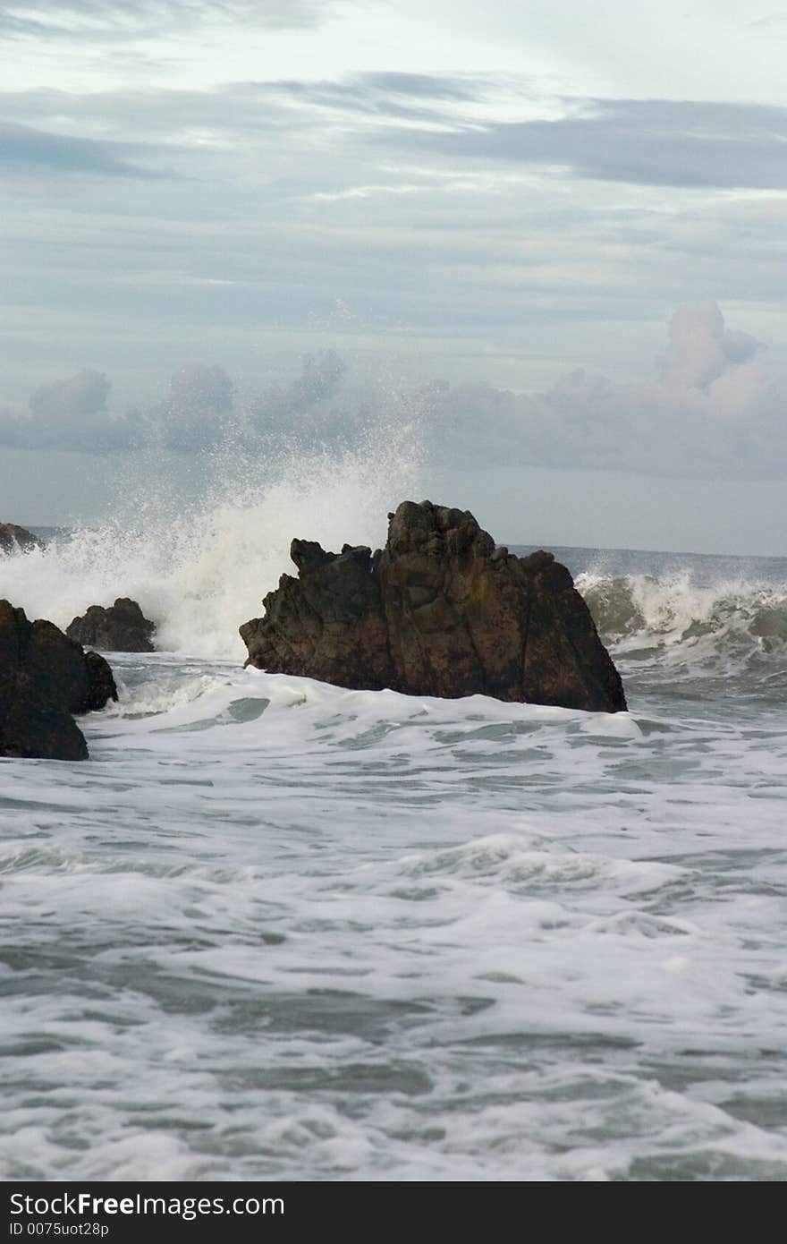 The elements colliding off the Pacific Coast. The elements colliding off the Pacific Coast.