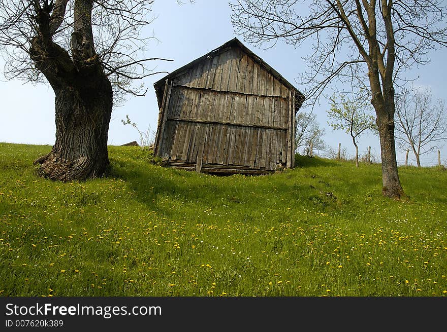 House at the village. House at the village