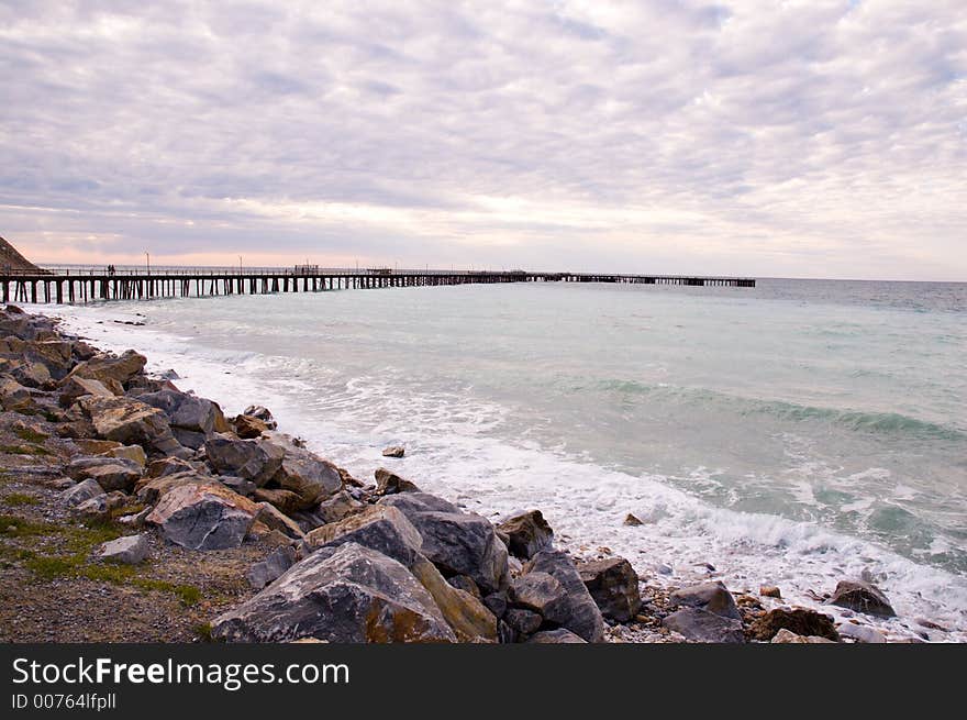 The jetty at Rapid Bay, South Australia. The jetty at Rapid Bay, South Australia.