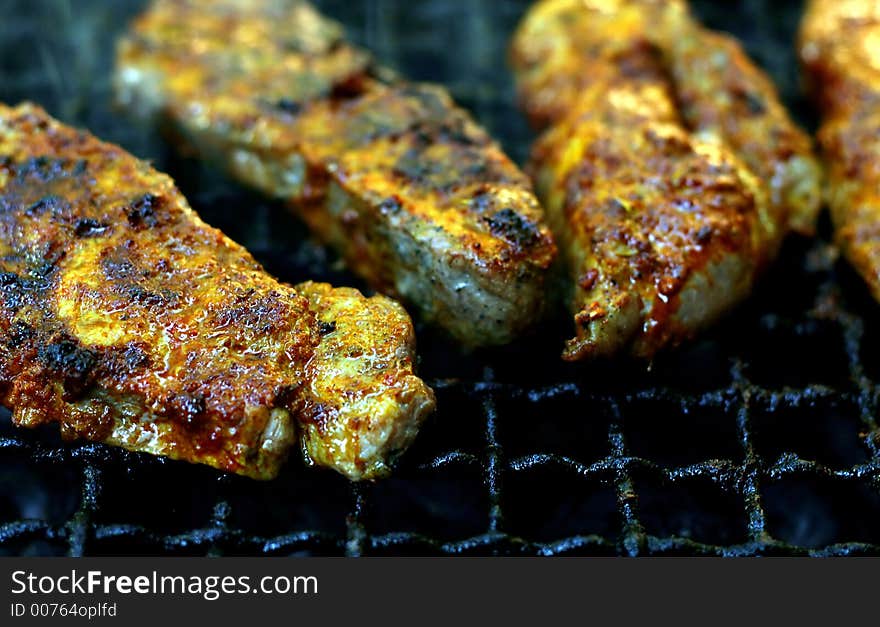 Juicy pieces of grilled meat (2). Juicy pieces of grilled meat (2)