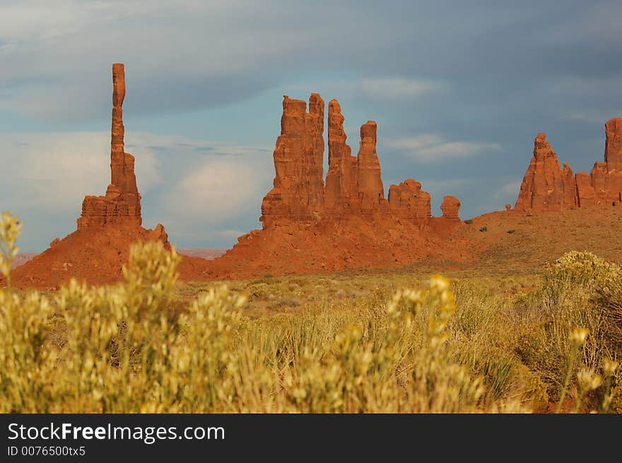 The Totems in Monument Valley