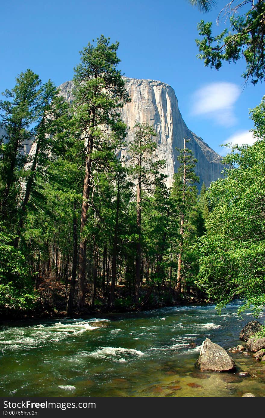 El Capitan is a 3,000 foot vertical rock formation in Yosemite Valley and Yosemite National Park. It is one of the most popular monoliths with rock climbers in the world. El Capitan is a 3,000 foot vertical rock formation in Yosemite Valley and Yosemite National Park. It is one of the most popular monoliths with rock climbers in the world.