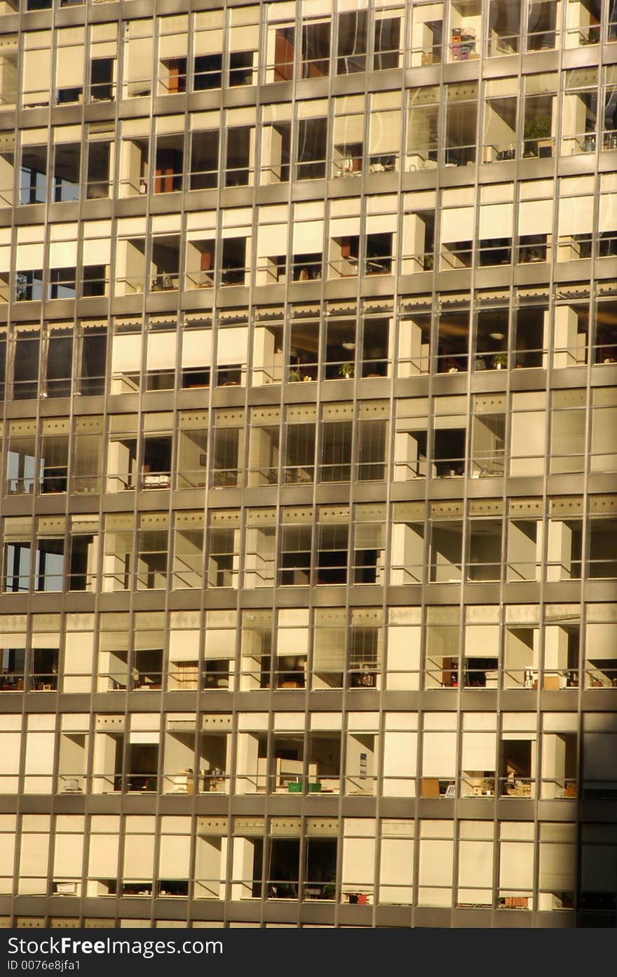 SKYSCRAPER WINDOWS TO ILLUSTRATE COMPARTMENTS